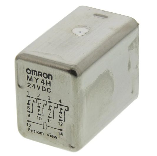 MY4H DC24 Panel Mount Power Relay, 24V dc Coil, 3A Switching Current, 4PDT