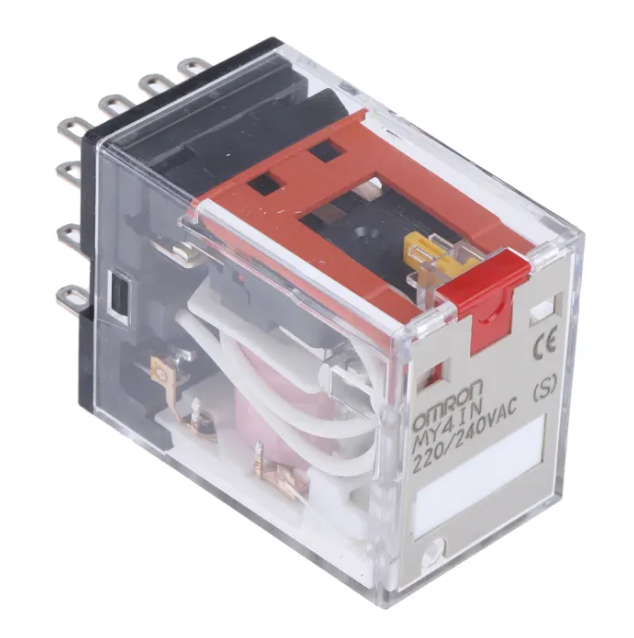 MY4IN AC220/240(S) Plug In Power Relay, 240V ac Coil, 5A Switching Current, 4PDT