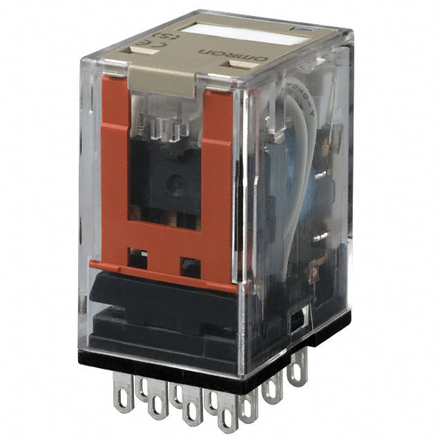MY4N-D2 12DC(S) MY4 4PDT Non-Latching Relay Plug In, 12V dc Coil, 5A