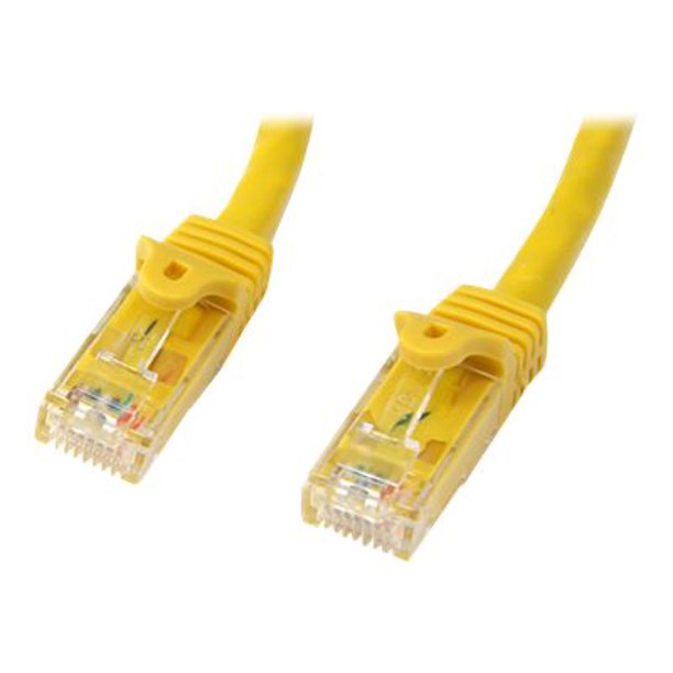 N6PATCH75YL 75ft CAT6 Ethernet Cable - Yellow Snagless Gigabit CAT 6 Wire - 100W