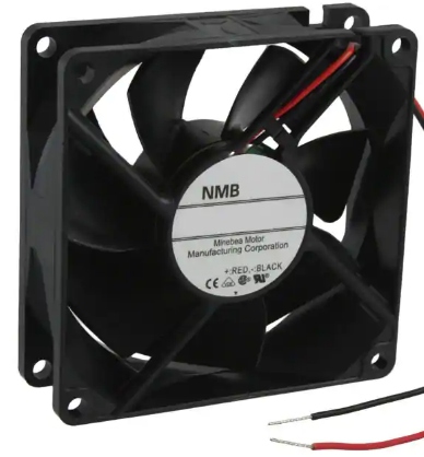 3110KL-05W-B50-D00 Fan Tubeaxial 24VDC Square - 80mm L x 80mm H Ball 38.8 CFM (1.09m³/min) 2 Wire Leads