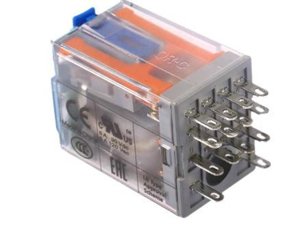 C9-A41X/240VAC  4PDT Non-Latching Relay Plug In, 240V ac Coil, 5A