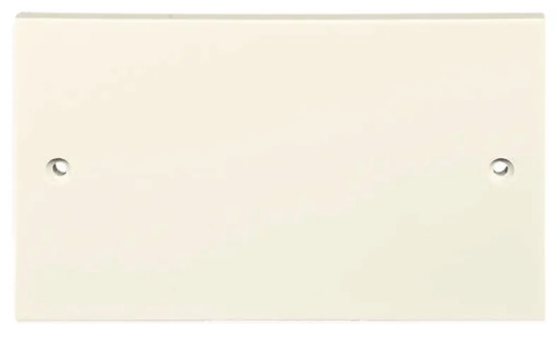 CMD667-9964 White 2 Gang Plastic Blanking Plate