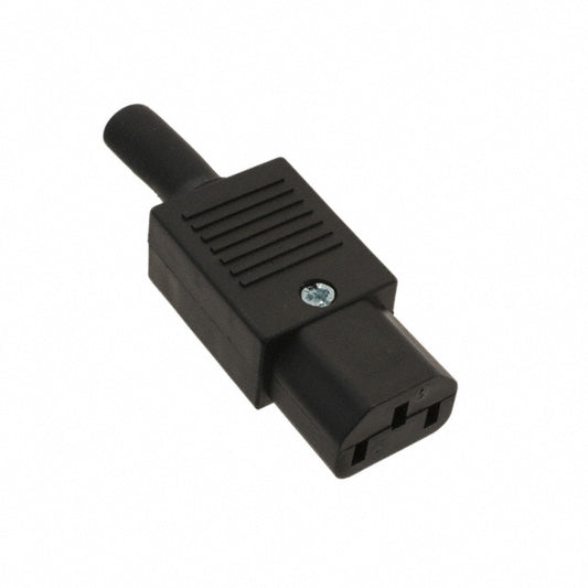 Power Entry Connector, Receptacle, 250 VAC, 10 A, Cable Mount, Screw