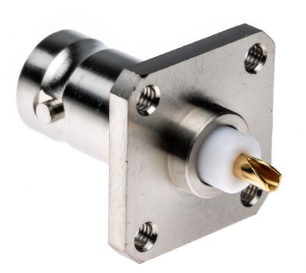 R141404000W Radiall 50Ω Straight Flange Mount BNC ConnectorBulkhead Fitting