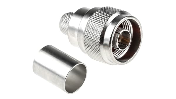 R161088000W Radiall 50Ω Straight Cable Mount N Connector, Plug