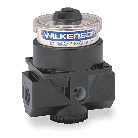 R21-03-000 3/8 in General Purpose Air Regulator , 180 cfm Max. Flow - Regulators