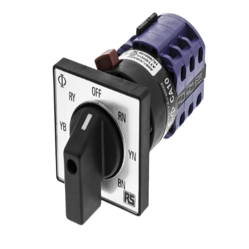 CA10A007/GBA004*FT2 4P 7 Position Rotary Switch, Rotary Knob Actuator