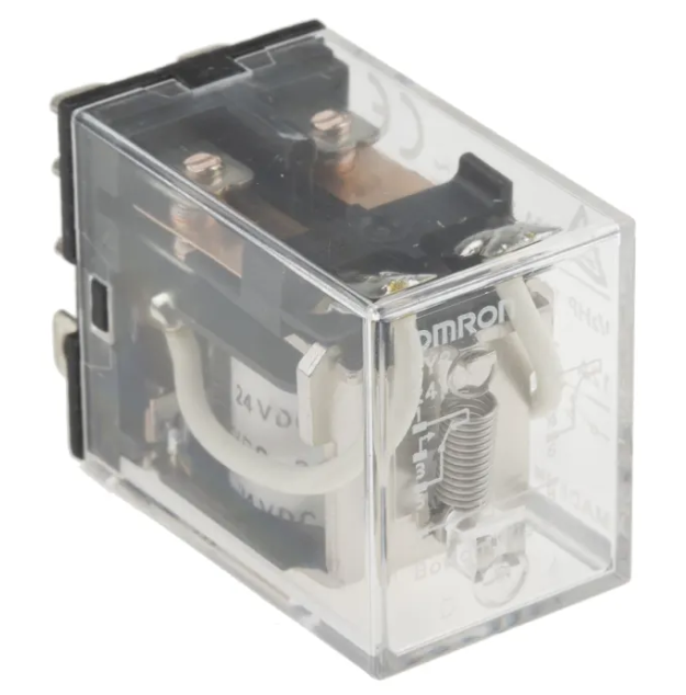 LY2 DC24 Plug In Power Relay, 24V dc Coil, 10A Switching Current, DPDT