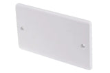 CMD667-9964 White 2 Gang Blanking Plate