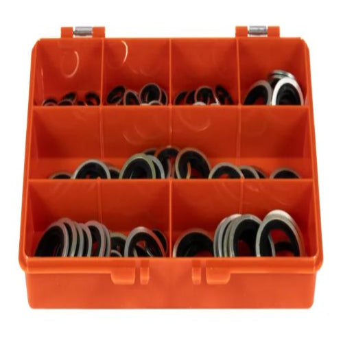 CMD850-697 - 125 Pieces, Metric Bonded Seal Kit Nitrile