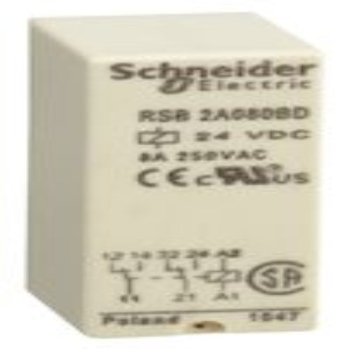RSB2A080BD INTERFACE RELAY 8A 2 C/O 24 VDC