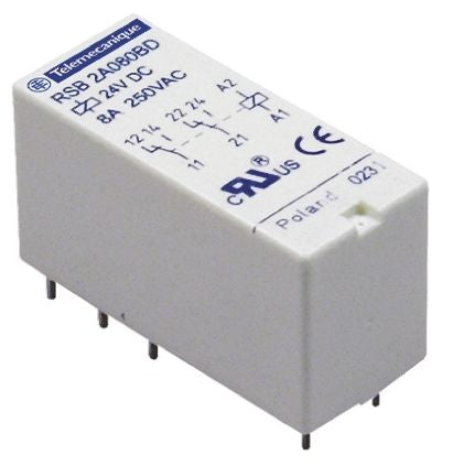 RSB2A080ED 48V dc DPDT Interface Relay Module, Through Hole Terminal