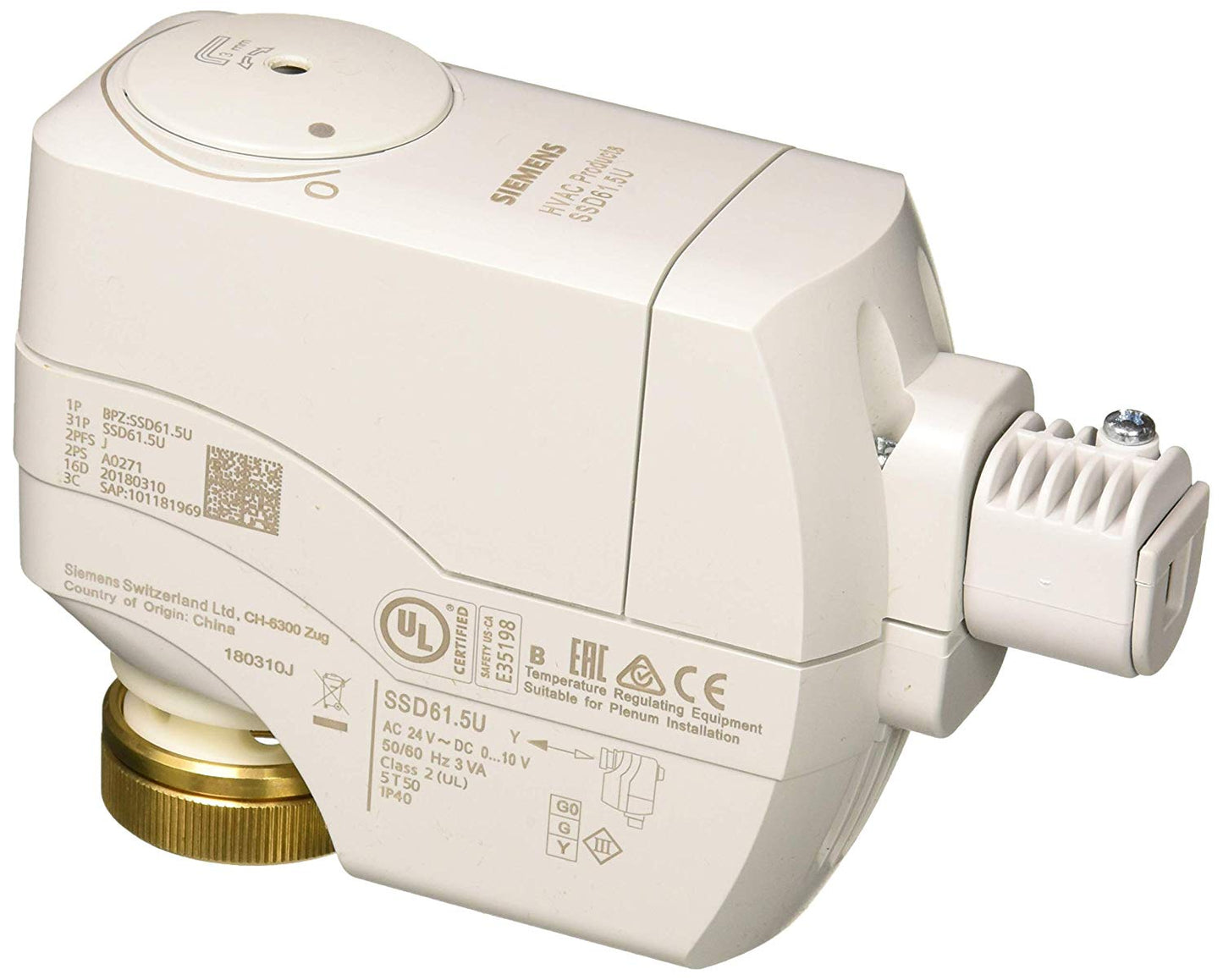 SSD61.5U Building Technologies Valve Actuators, SSD Series