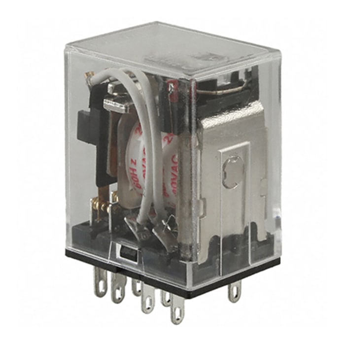SZR-MY4-N1-AC220V 220V ac Coil Non-Latching Relay 4PDT, 3A Switching Current Plug In