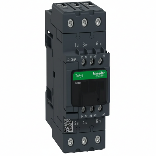 LC1D50AM7 3 Pole Contactor, 50 A, 230 V ac Coil