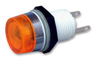 T0063AOFAB Indicator Lens, Amber, Round with Flat Top