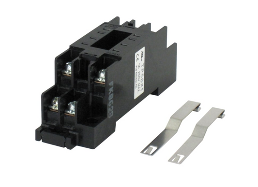 TP58X1 3.0MM RELAY BASE FOR 2PDT CONTACTS FOR RAIL MOUNTING