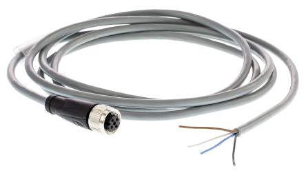 V1-G-2M-PVC M12  4-Pin Female Connector for use with 2 Wire