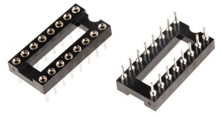 W30516TRC 2.54mm Pitch Vertical 16 Way, Through Hole Turned Pin