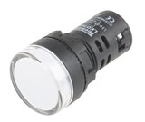 CMD7637937 White LED Pilot Light, 22mm Cutout, IP65, 230 V ac