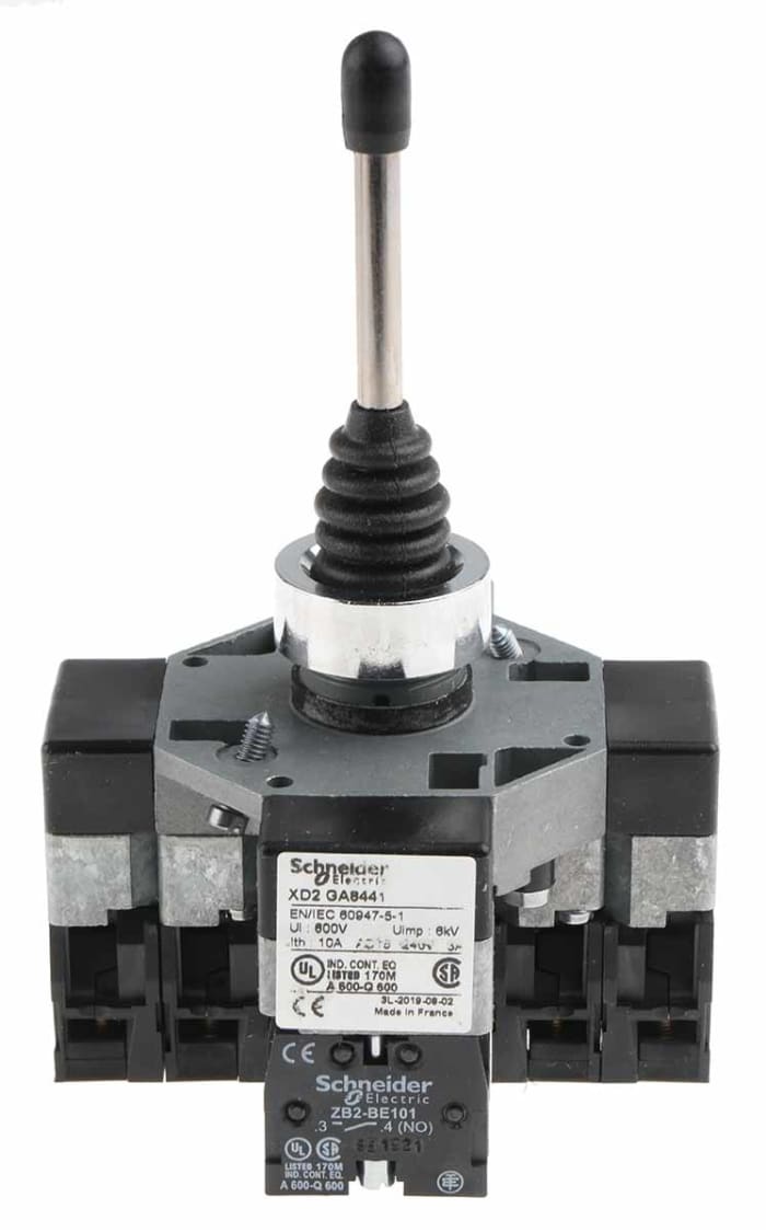 XD2GA8441 Harmony XD2 Chrome Joystick, SPST-2NO, 22mm