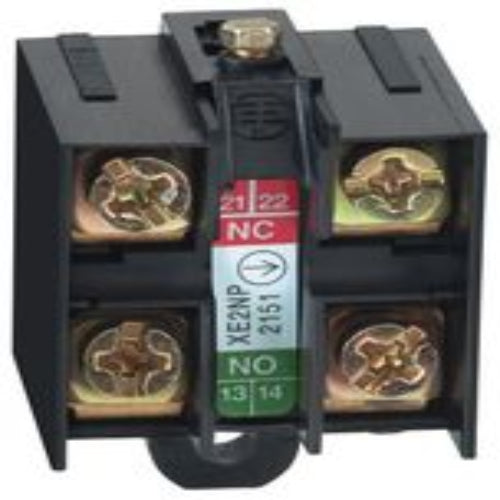 XE2NP2151 Contact Block, Screw Clamp, 2 Pole, 10 A, 600 V, Osiswitch Limit Switches