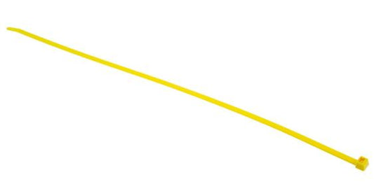 111-04805 T50R-PA66-YE (100) Yellow Nylon Cable Tie, 200mm x 4.6 mm