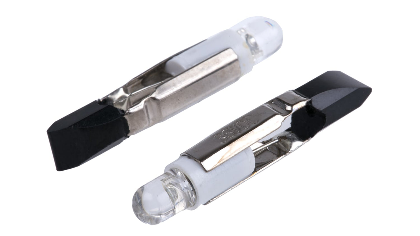 Z-T55-NW Reflector Bulb, Telephone Slide, White, Single Chip, 4.5mm dia