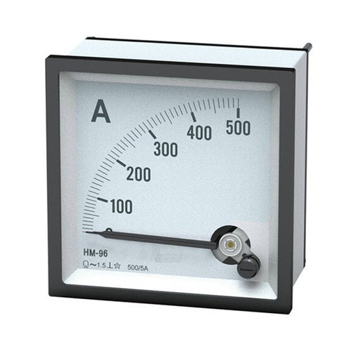 Analog Ammeter 96x96 5A Selec Analog Ammeter, AM-I-2-100-5A, 0-5A