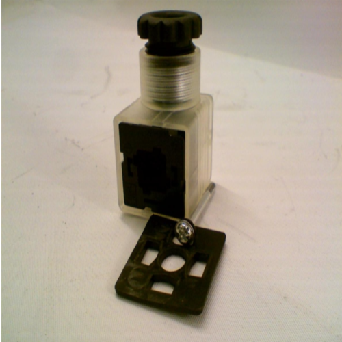 290412-024 DIN Electrical Connector, 24 V, 18 MM, 3-Wire, IP65, Spade Plug, Rotatable, Form A, Standard, DIN Electrical Connector.