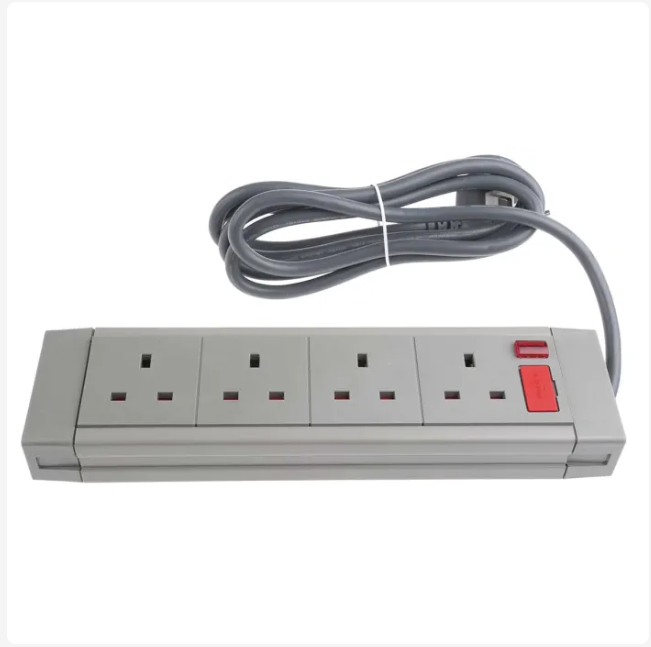 CMD455-264 2m 4 Socket Type G - British Trailing Socket, 230 V ac