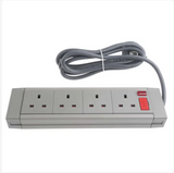 CMD455-264 2m 4 Socket Type G - British Trailing Socket, 230 V ac