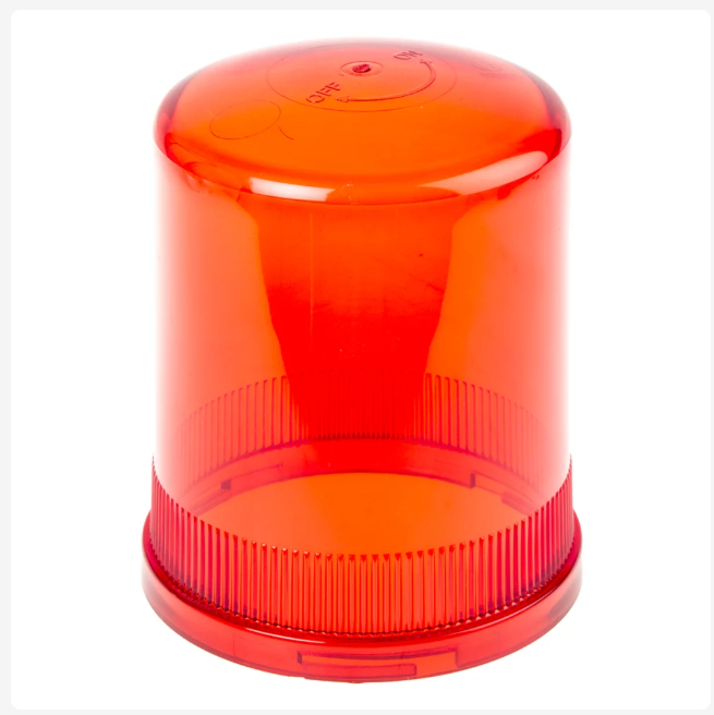 50065RS Red Lens for use with 200 Series, 201 Series, 400 Series, 401 Series, 500 Series, 501 Series, 88 Series, 98