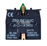 Auxiliary contact block LAY5-BE101 10A/400VAC SPST-NO