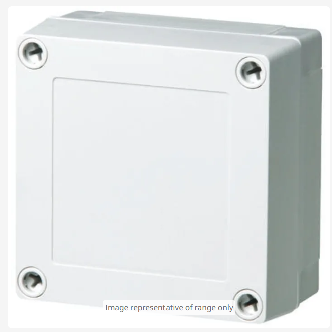 ABS 125/75 HG ENCLOSURE Fibox Grey ABS Enclosure, IP66, IP67, 130 x 130 x 75mm