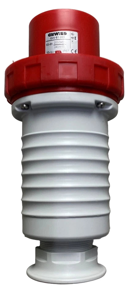 GW61053 63A 5 Pin 415V Straight Plug