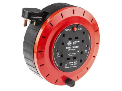 JJR4513 5m 5m 4 Socket 13A Extension Reel, 240 V