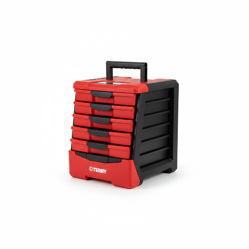 TC1001776 Terry 5 drawers Plastic Cantilever tool box, 277 x 491 x 260mm