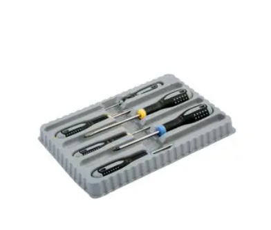 BE-9882 ERGO BAHCO Screwdriver Set, Slotted/Pozi, 6-Piece