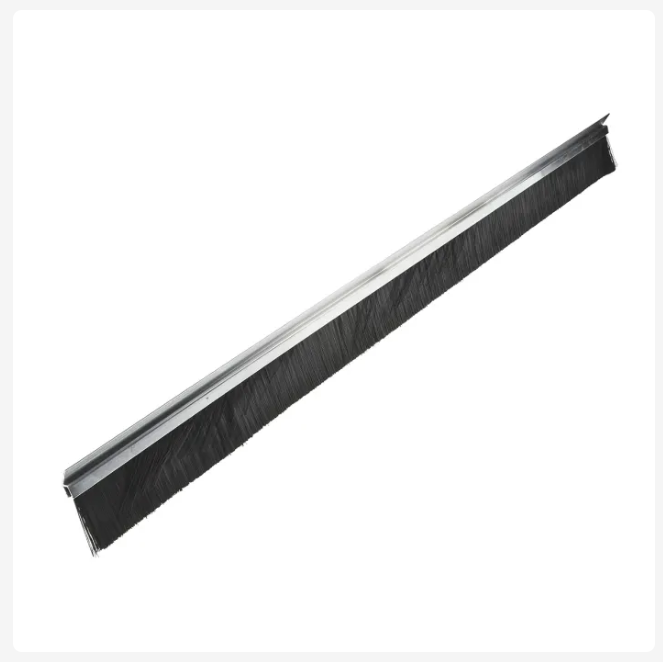 CMD326-9959 Black Aluminium, Nylon Brush Strip, 60mm