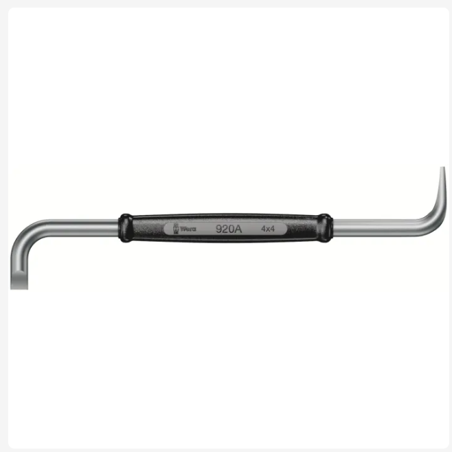 017405 Wera Flat Screwdriver, 4 mm Tip, 125 mm Blade, 100 mm Overall