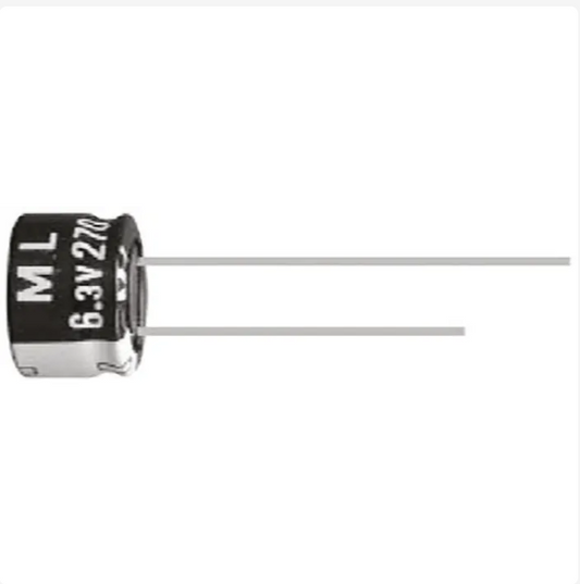 50ML1MEFC4X5 Rubycon 1μF Aluminium Electrolytic Capacitor 50V dc, Radial, Through Hole
