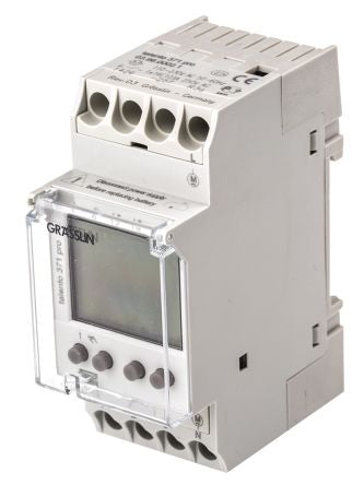 03.96.0002.1 Digital DIN Rail Switch Measures Hours, Minutes