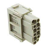 09140123101 Han-Modular Series Female Module, 12 Way, 2 Row, Rated At 10A