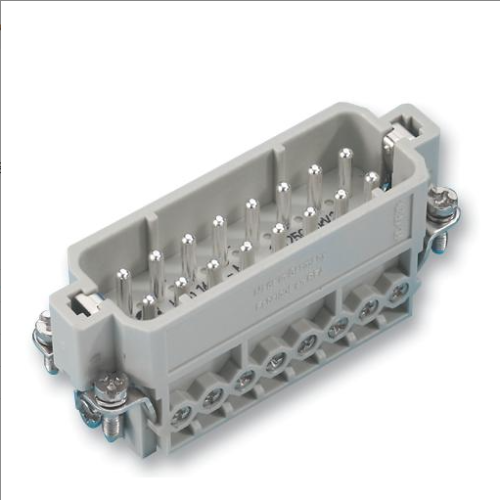 09 20 016 261300 Heavy Duty Connector, 16+PE Signal, Han A, Insert, 17 Contacts, 16A, Plug, Screw Pin