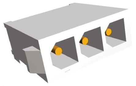1-770873-1  Mini-Universal MATE-N-LOK, 3 Way, 1 Row, Straight PCB Header