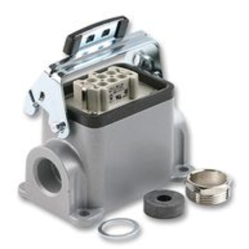 10.0050+10.1910+12.9543 Heavy Duty Connector, EPIC HBE Series, Panel Mount, Receptacle, 6 Contacts, 2 Rows, Socket