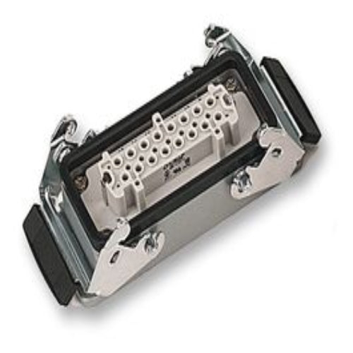 10.1020+10.1970 Heavy Duty Connector, EPIC HBE Series, Panel Mount, Receptacle, 24 Contacts, 2 Rows, Socket