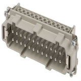 10196000+10204000  Heavy Duty Power Connector Insert, 16A, Male, H-BE Series, 48 Contacts
